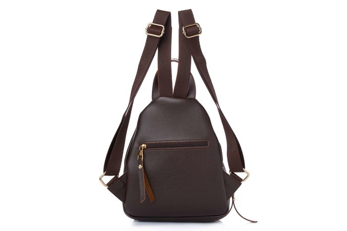 Lucky Bees Mochila 945 v2 Cuero de Poliéster Marrón